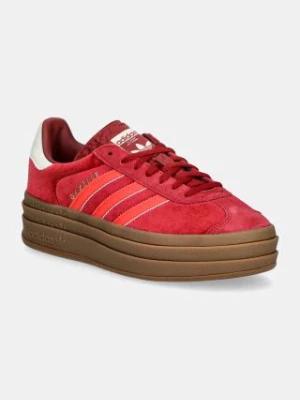 adidas Originals sneakersy Gazelle Bold W kolor bordowy IG4388