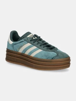 adidas Originals sneakersy Gazelle Bold W kolor zielony IG4391