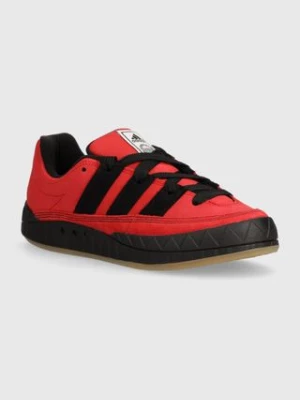 adidas Originals sneakersy nubukowe Adimatic kolor czerwony ID3939