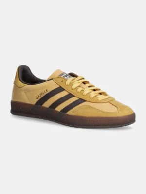 adidas Originals sneakersy nubukowe Gazelle Indoor kolor żółty IH4771