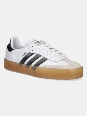 adidas Originals sneakersy nubukowe Sambae damskie kolor biały JS3942