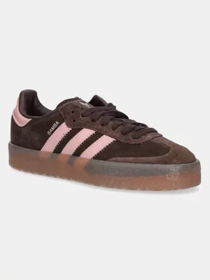 adidas Originals sneakersy nubukowe Sambae damskie kolor brązowy JI2744