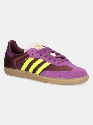 adidas Originals sneakersy Samba OG damskie kolor fioletowy JS1316