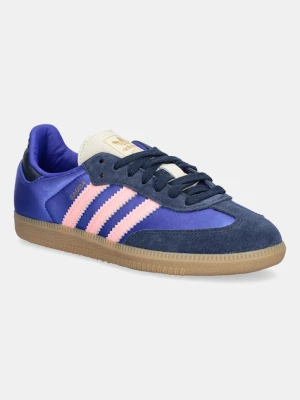 adidas Originals sneakersy Samba OG damskie kolor niebieski JS1317
