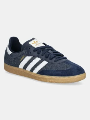 adidas Originals sneakersy Samba OG męskie kolor granatowy JQ6215