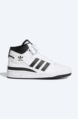 adidas Originals sneakersy skórzane Forum Mid J FZ2083 kolor biały