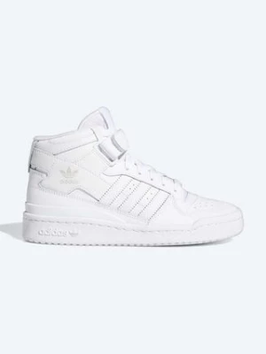 adidas Originals sneakersy skórzane Forum Mid J FZ2086 kolor biały