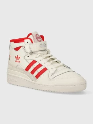 adidas Originals sneakersy skórzane Forum Mid kolor biały IG6497