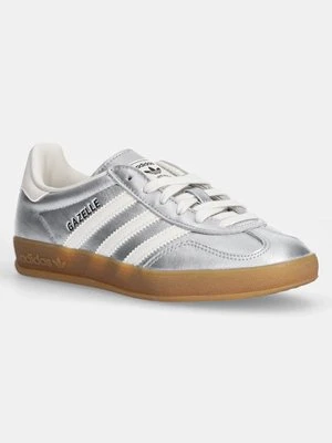 adidas Originals sneakersy skórzane Gazelle Indoor kolor srebrny JR1206