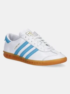 adidas Originals sneakersy skórzane Hamburg W damskie kolor niebieski JI2625