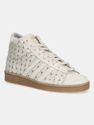 adidas Originals sneakersy skórzane Jabbar Hi W damskie kolor beżowy JS0799