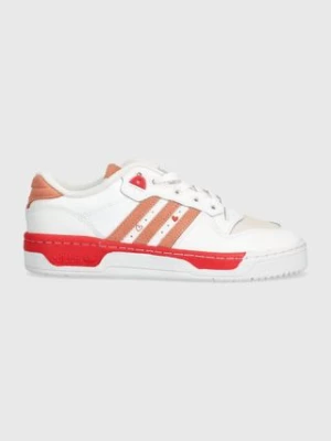 adidas Originals sneakersy skórzane Rivalry Low kolor biały ID5837