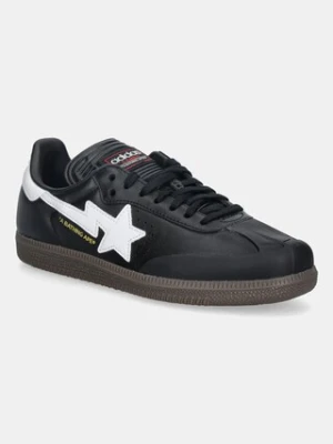 adidas Originals sneakersy skórzane SAMBA BAPE męskie kolor czarny JR9246