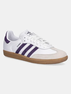 adidas Originals sneakersy skórzane Samba OG damskie kolor biały JS1392