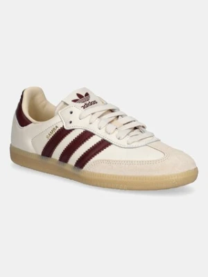 adidas Originals sneakersy skórzane Samba OG kolor beżowy JS3830