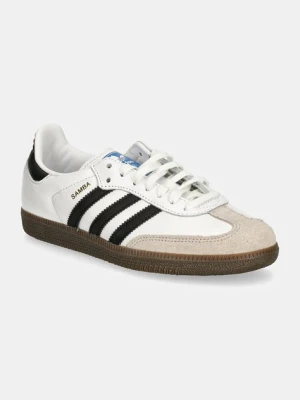 adidas Originals sneakersy skórzane Samba OG kolor biały IE3675