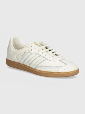 adidas Originals sneakersy skórzane Samba OG kolor biały IF1985