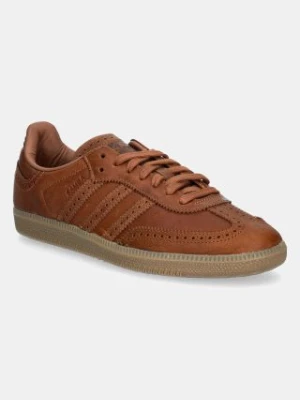 adidas Originals sneakersy skórzane Samba OG kolor brązowy JI3232