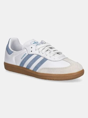 adidas Originals sneakersy skórzane Samba Og W damskie kolor biały JS1391