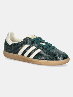 adidas Originals sneakersy skórzane Samba Og W damskie kolor zielony JR8848