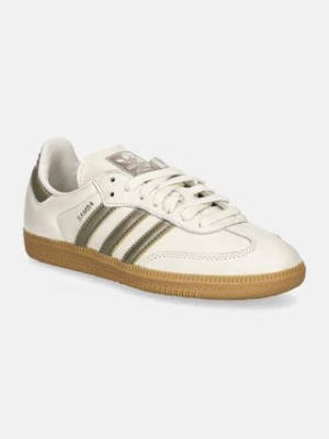 adidas Originals sneakersy skórzane Samba OG W kolor beżowy IG1964