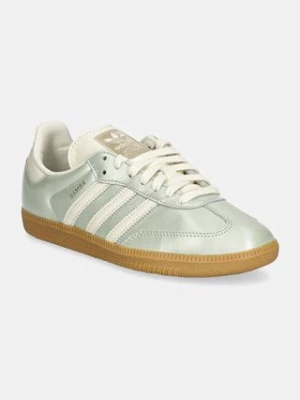 adidas Originals sneakersy skórzane Samba OG W kolor turkusowy IG1965