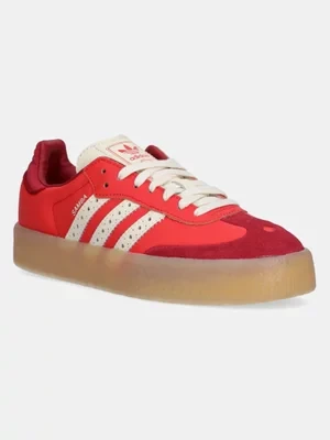 adidas Originals sneakersy skórzane Sambae kolor czerwony JH7287