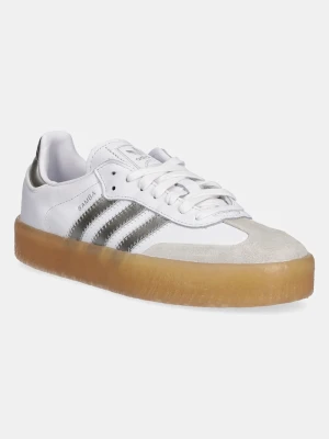 adidas Originals sneakersy skórzane Sambae W biały