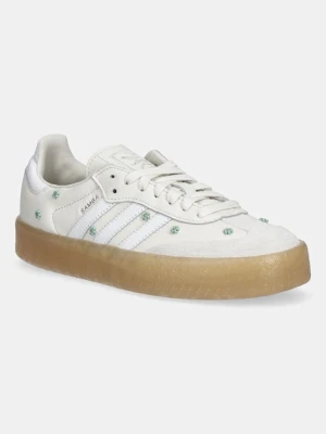 adidas Originals sneakersy skórzane Sambae W damskie kolor beżowy JS3953