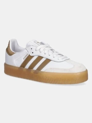 adidas Originals sneakersy skórzane Sambae W damskie kolor biały JQ0982