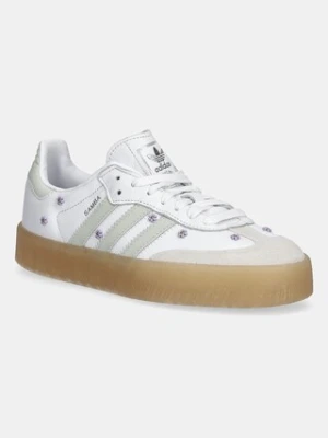 adidas Originals sneakersy skórzane Sambae W damskie kolor biały JS3954