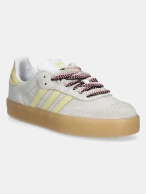 adidas Originals sneakersy skórzane Sambae W kolor szary JI2739