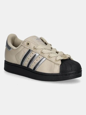 adidas Originals sneakersy skórzane Superstar II W damskie kolor beżowy JR4234