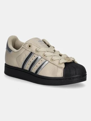 adidas Originals sneakersy skórzane Superstar II W damskie kolor beżowy JR4234