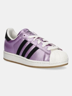 adidas Originals sneakersy skórzane Superstar II W damskie kolor fioletowy JS4008