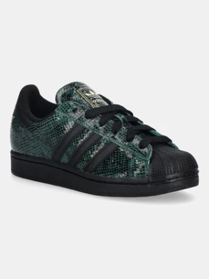 adidas Originals sneakersy skórzane Superstar II W damskie kolor zielony JP8159