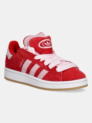 adidas Originals sneakersy zamszowe Campus 00S Double damskie kolor czerwony JQ5743