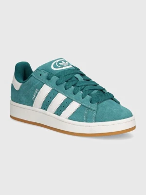 adidas Originals sneakersy zamszowe Campus 00s kolor zielony ID1437