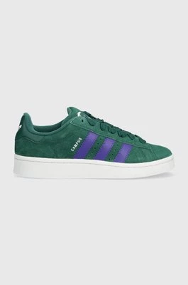 adidas Originals sneakersy zamszowe Campus 00s kolor zielony ID3170