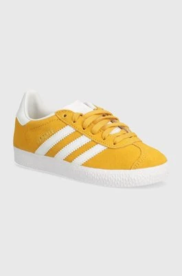 adidas Originals sneakersy zamszowe dziecięce GAZELLE C kolor żółty IF9808