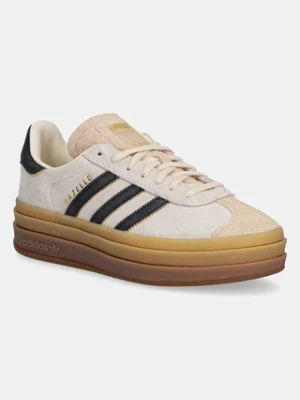 adidas Originals sneakersy zamszowe Gazelle Bold damskie kolor beżowy JS3892