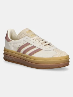 adidas Originals sneakersy zamszowe Gazelle Bold damskie kolor beżowy JS3893