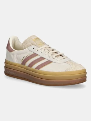 adidas Originals sneakersy zamszowe Gazelle Bold damskie kolor beżowy JS3893
