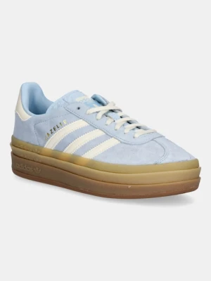 adidas Originals sneakersy zamszowe Gazelle Bold damskie kolor niebieski JQ7776