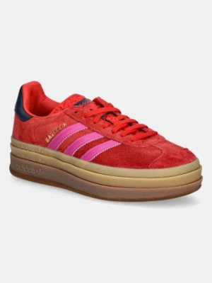 adidas Originals sneakersy zamszowe Gazelle Bold kolor czerwony JH9665