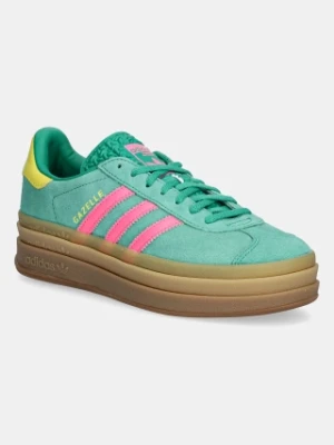 Zdjęcie produktu adidas Originals sneakersy zamszowe Gazelle Bold kolor zielony JH9668