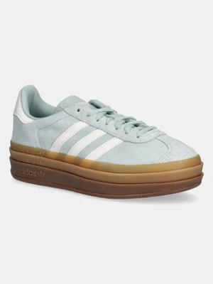 adidas Originals sneakersy zamszowe Gazelle Bold W damskie kolor turkusowy JS3902