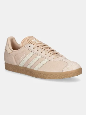 adidas Originals sneakersy zamszowe Gazelle damskie kolor beżowy JS1384