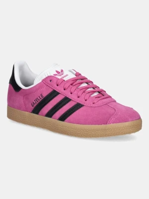adidas Originals sneakersy zamszowe Gazelle damskie kolor różowy JS1382