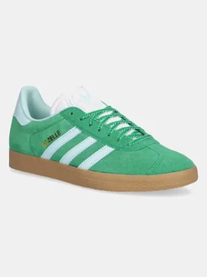 adidas Originals sneakersy zamszowe Gazelle damskie kolor zielony JH7218